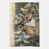 Fairy Twilight van John Anster Fitzgerald Theedoek (Verticaal)