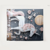 Fairy Unicorn Wall Art Backdrop Banner Wandkleed (Voorkant (horizontaal))