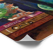 Fairy verbergt een boekenhoesje uit Cat Poster (Hoek)