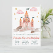 Fairy-verhaal, Castle, Princess Thema Birthday Par Kaart (Staand voorkant)