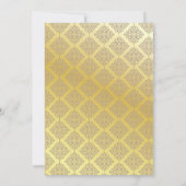 Fairy-verhaal Emerald Green en Gold Royal Wedding Kaart (Achterkant)