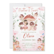 Fairy verjaardag, betoverde grillige tuin bos