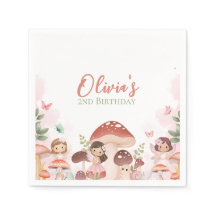 Fairy verjaardag, betoverde grillige tuin bos