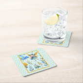 Fairy Verjaardag Blauwgroen Goud Roze Prinses Spro Kartonnen Onderzetters (Insitu)