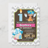 Fairy verjaardag uitnodiging meisje (Voorkant)