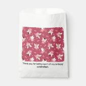 Fairy verjaardagsfeest gunstzakken bedankzakje (Voorkant)