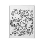 Fairy Verjaardagsfeestje Kleurplaten Activiteit vo Notitieblok (Linkerzijde)