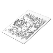 Fairy Verjaardagsfeestje Kleurplaten Activiteit vo Notitieblok (Schuin)