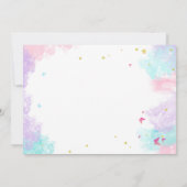 Fairy Verjaardagsfeestuitnodiging met foto Kaart (Achterkant)