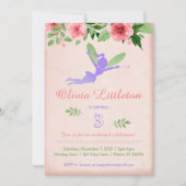 Fairy verjaardagsuitnodigingen - Fairy verjaardags Kaart (Voorkant)