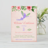 Fairy verjaardagsuitnodigingen - Fairy verjaardags Kaart (Staand voorkant)