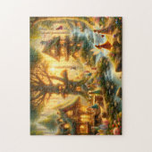 Fairy Village Magical Fairy Homes Waterfall Legpuzzel (Verticaal)