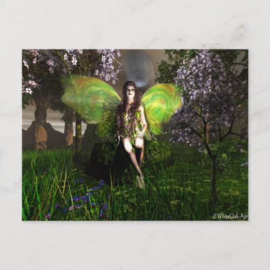 Fairy Vineglitter Briefkaart (Voorkant)