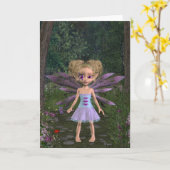 Fairy Violet - Wenskaart Kaart (Gele Bloem)