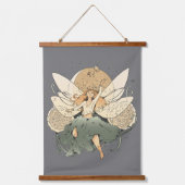 Fairy vliegt in de lucht hangend wandkleed (Voorkant)