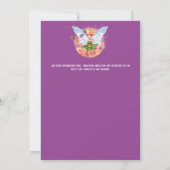 Fairy vlinder prinses pony magische glitter meisje kaart (Achterkant)