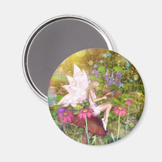 Fairy vlinder vrienden magneet (Voorkant / Achterkant)