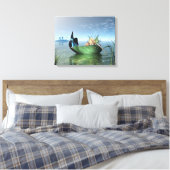 Fairy vlinderboot canvas afdruk (Insitu (Slaapkamer))