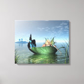Fairy vlinderboot canvas afdruk (Voorkant)