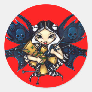 "Fairy Voodoo" ticker Ronde Sticker