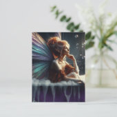 Fairy Vrouw in een badkuip Briefkaart (Staand voorkant)