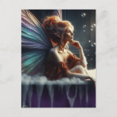 Fairy Vrouw in een badkuip Briefkaart (Voorkant)