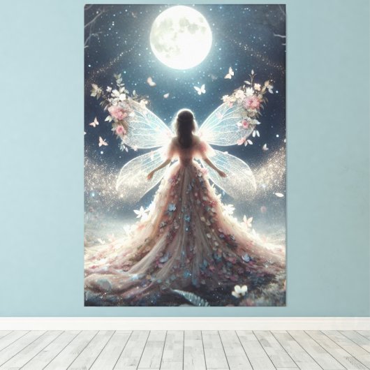Fairy Wall Art Canvas Afdruk (Insitu (Houten vloer))