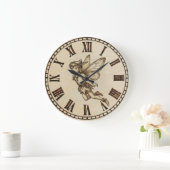 Fairy Wall Clock | Wood-Burned Fantasy  Grote Klok (Huis)