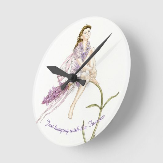 Fairy Wall-klok met ventilator Ronde Klok (Hoek)