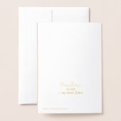 "Fairy Wand" Blank Gold Foil Kaart met envelop (Met envelop)