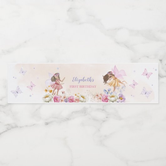 Fairy Water Flessenetiketten Waterfles Etiket (Enkel label)