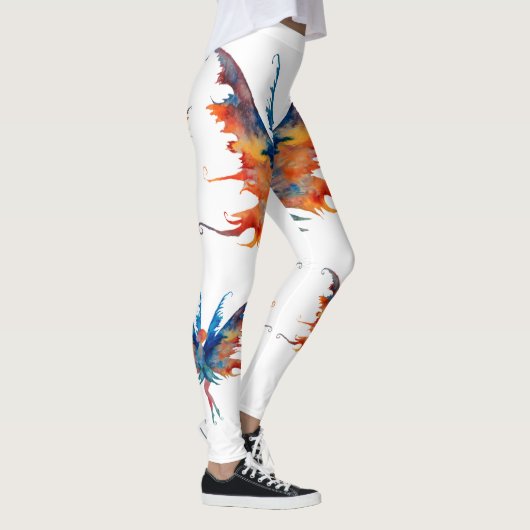 Fairy Waterverf Kunst Aangepaste Leggings (Rechts)