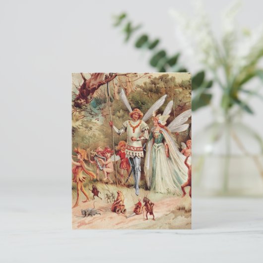 Fairy Wedding Briefkaart (Staand voorkant)