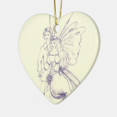 Fairy Wedding Keramisch Ornament (Links)