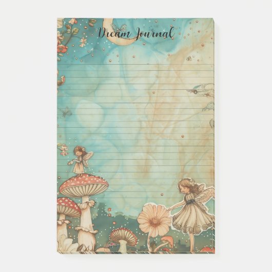 Fairy Whimsical Celestial Aesthetic Mushroom 2 Post-it® Notes (Voorkant)
