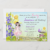 Fairy Whimsical Fantasy verjaardagsfeestje uitnodi Kaart (Voorkant)