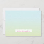 Fairy Whimsical Fantasy verjaardagsfeestje uitnodi Kaart (Achterkant)