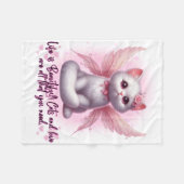 Fairy Whiskers van de liefde Fleece Deken (Voorkant (Horizontaal))