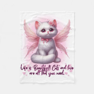 Fairy Whiskers van de liefde Fleece Deken