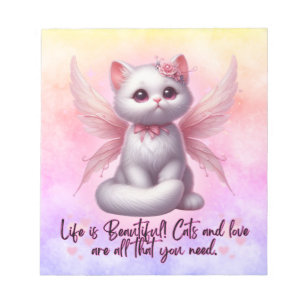Fairy Whiskers van de liefde Notitieblok