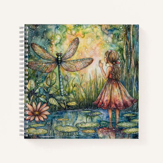 Fairy Whispers het Dragonfly HB Notitieboek (Voorkant)