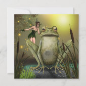 Fairy wil een kikkervisachtige blanco Kaart kikken (Voorkant)