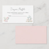 Fairy Wildflower betoverd grillig Baby shower Informatiekaartje (Voorkant / Achterkant)