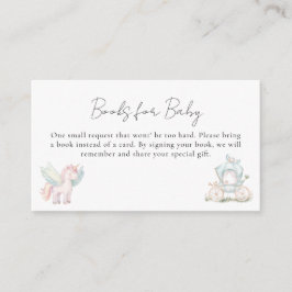 Fairy Wildflower betoverd grillig Baby shower Informatiekaartje