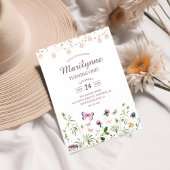 Fairy Wildflower Garden 1e verjaardag Kaart