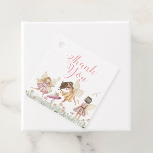 Fairy wildflower verjaardag bedankjes labels (In situ)