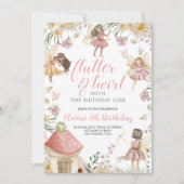 Fairy wildflower verjaardag kaart (Voorkant)