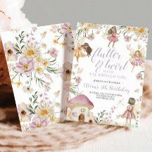 Fairy wildflower verjaardag