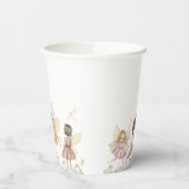 Fairy wildflower verjaardag papieren bekers (Links)