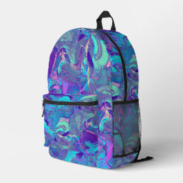 Fairy Wing Artglass - blauw en paars: Bedrukte Rugzak